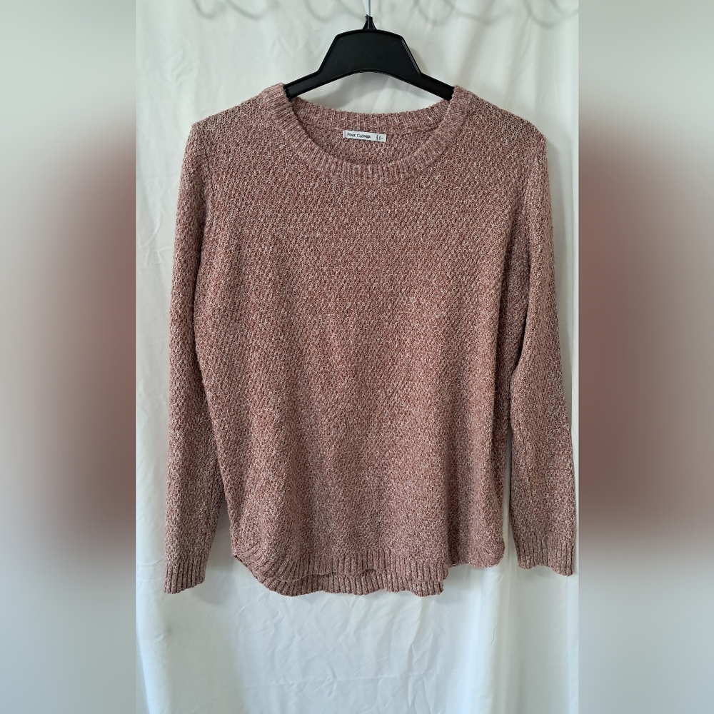 Pink Clover Dusty Rose Crew Neck Sweater